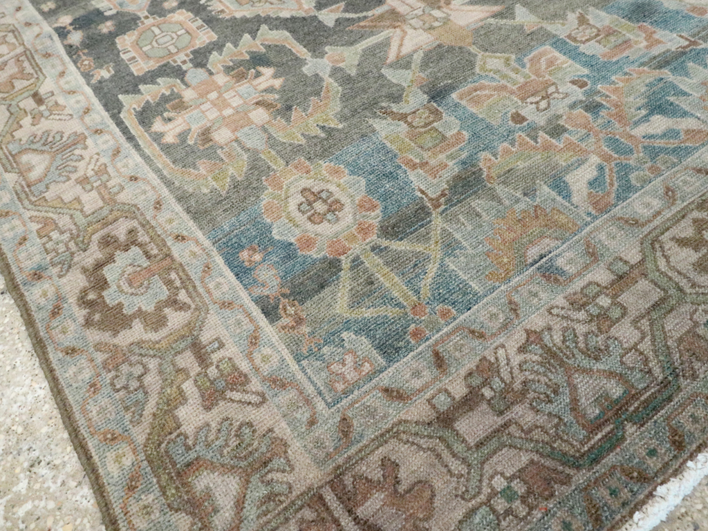 Vintage Persian Malayer Accent Rug, No.28642 - Gsblank