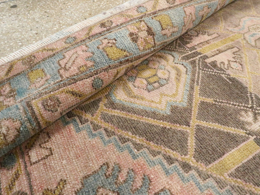 Vintage Persian Malayer Throw Rug, No.28643 - Gsblank