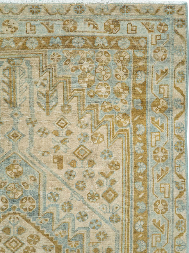 Vintage Persian Malayer Accent Rug, No.28645 - Gsblank