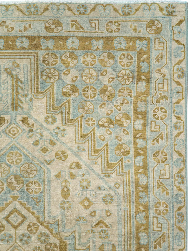 Vintage Persian Malayer Accent Rug, No.28645 - Gsblank