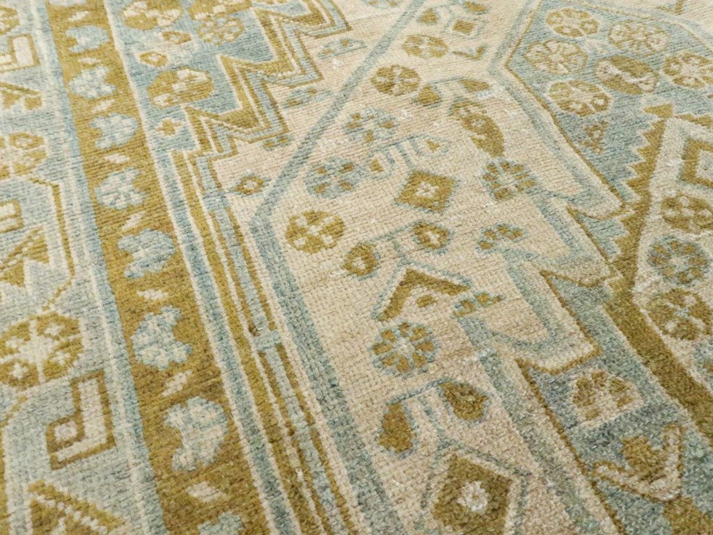 Vintage Persian Malayer Accent Rug, No.28645 - Gsblank