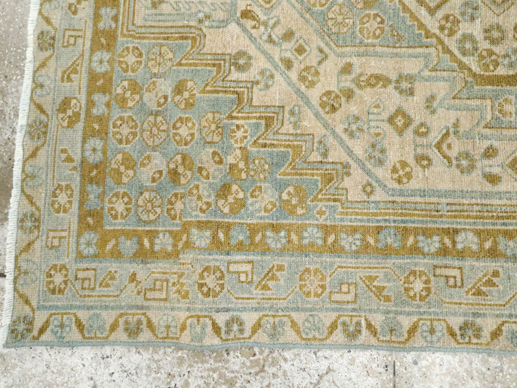 Vintage Persian Malayer Accent Rug, No.28645 - Gsblank