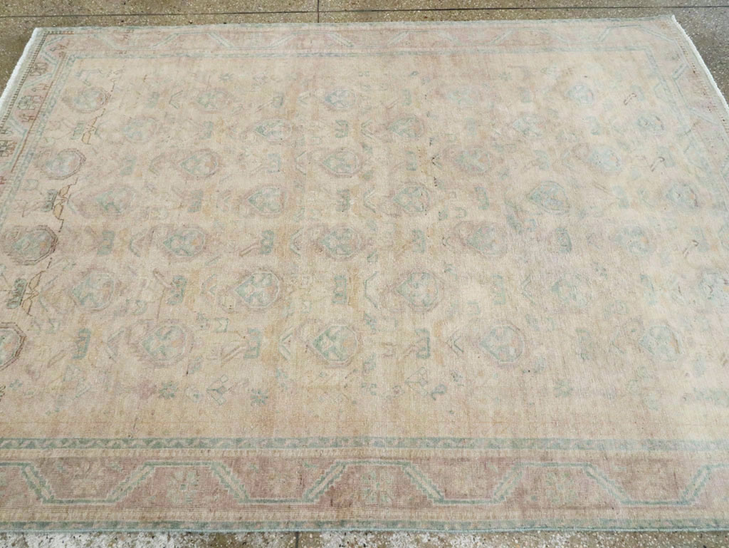 Vintage Persian Afshar Accent Rug, No.28647 - Gsblank