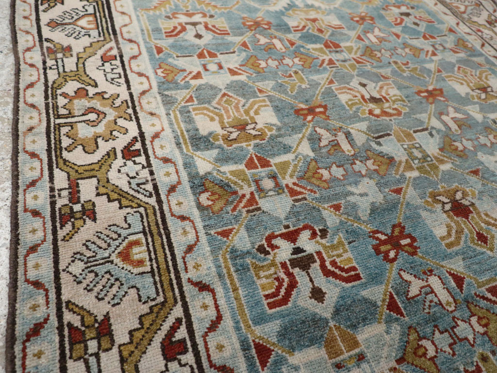 Vintage Persian Malayer Accent Rug, No.28648 - Gsblank