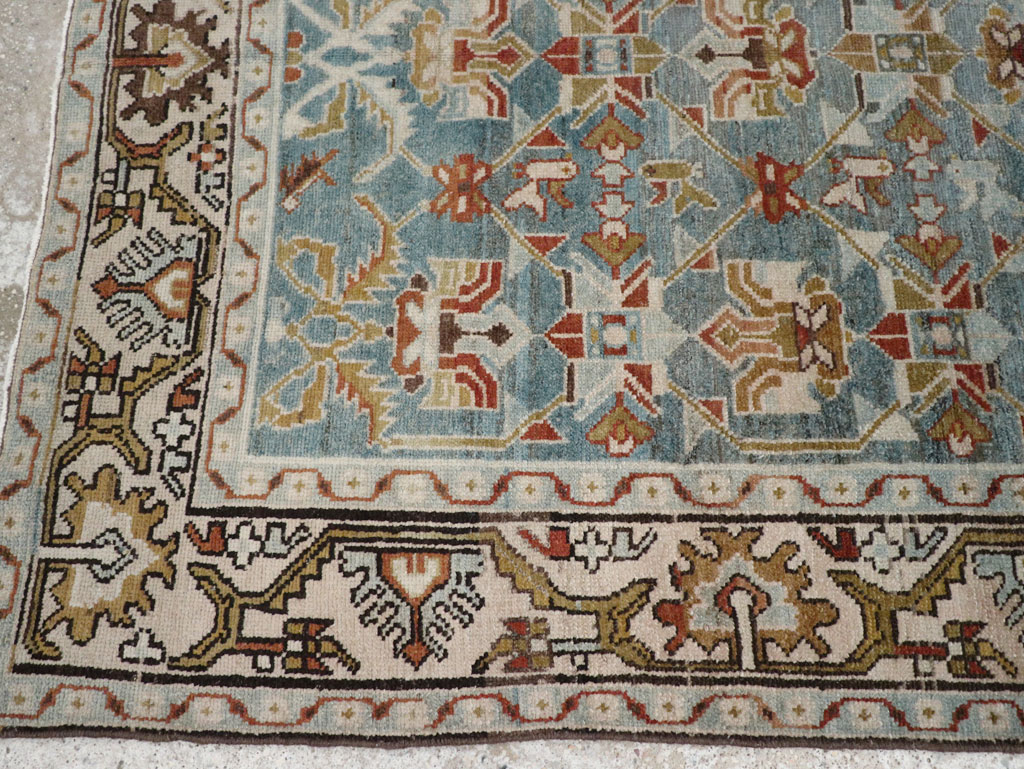 Vintage Persian Malayer Accent Rug, No.28648 - Gsblank
