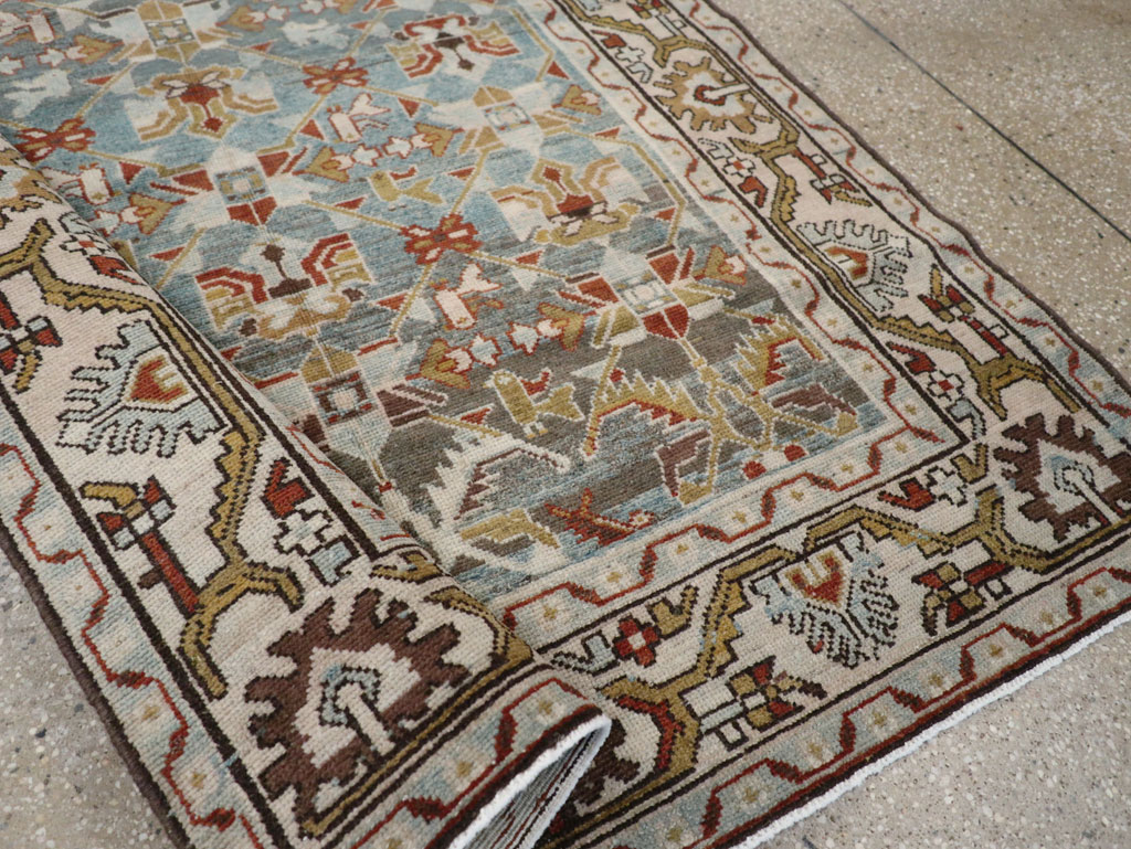 Vintage Persian Malayer Accent Rug, No.28648 - Gsblank