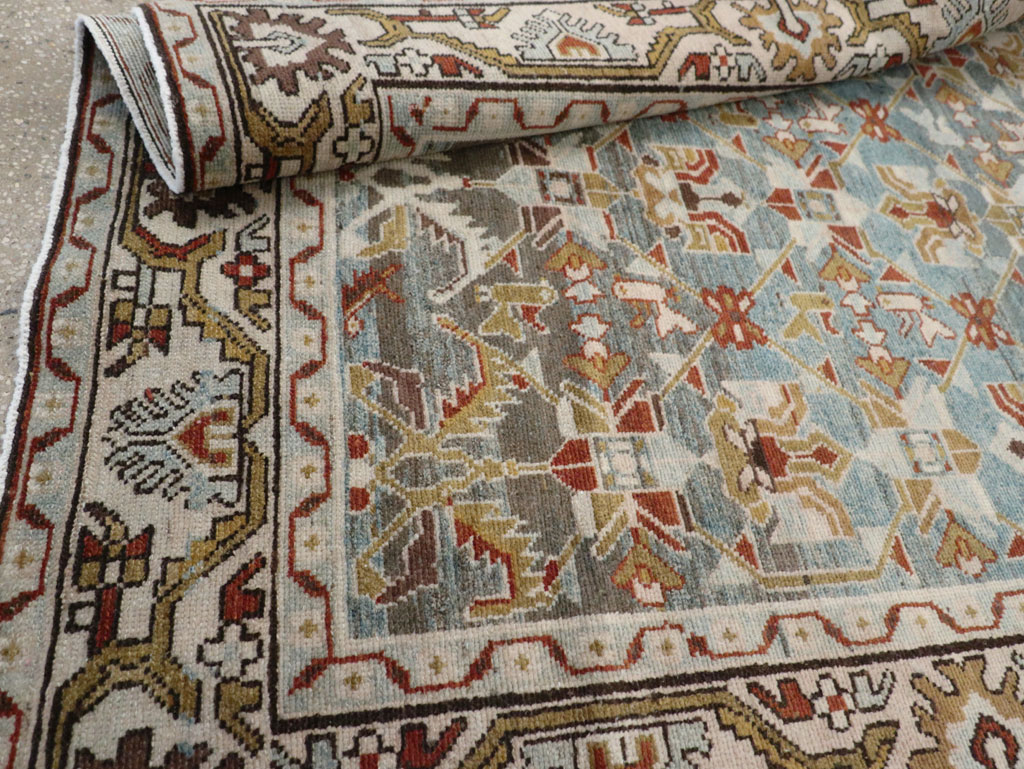 Vintage Persian Malayer Accent Rug, No.28648 - Gsblank