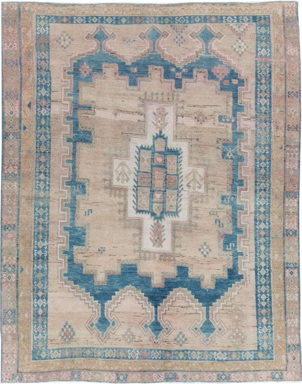 Vintage Persian Afshar Tribal Accent Rug, No.28649 - Gsblank