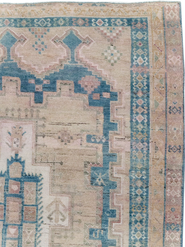 Vintage Persian Afshar Tribal Accent Rug, No.28649 - Gsblank