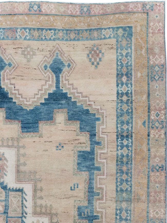 Vintage Persian Afshar Tribal Accent Rug, No.28649 - Gsblank