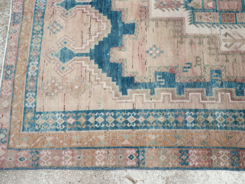 Vintage Persian Afshar Tribal Accent Rug, No.28649 - Gsblank