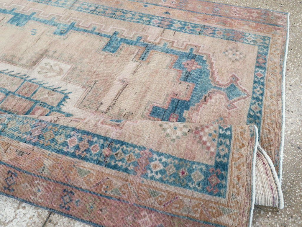 Vintage Persian Afshar Tribal Accent Rug, No.28649 - Gsblank