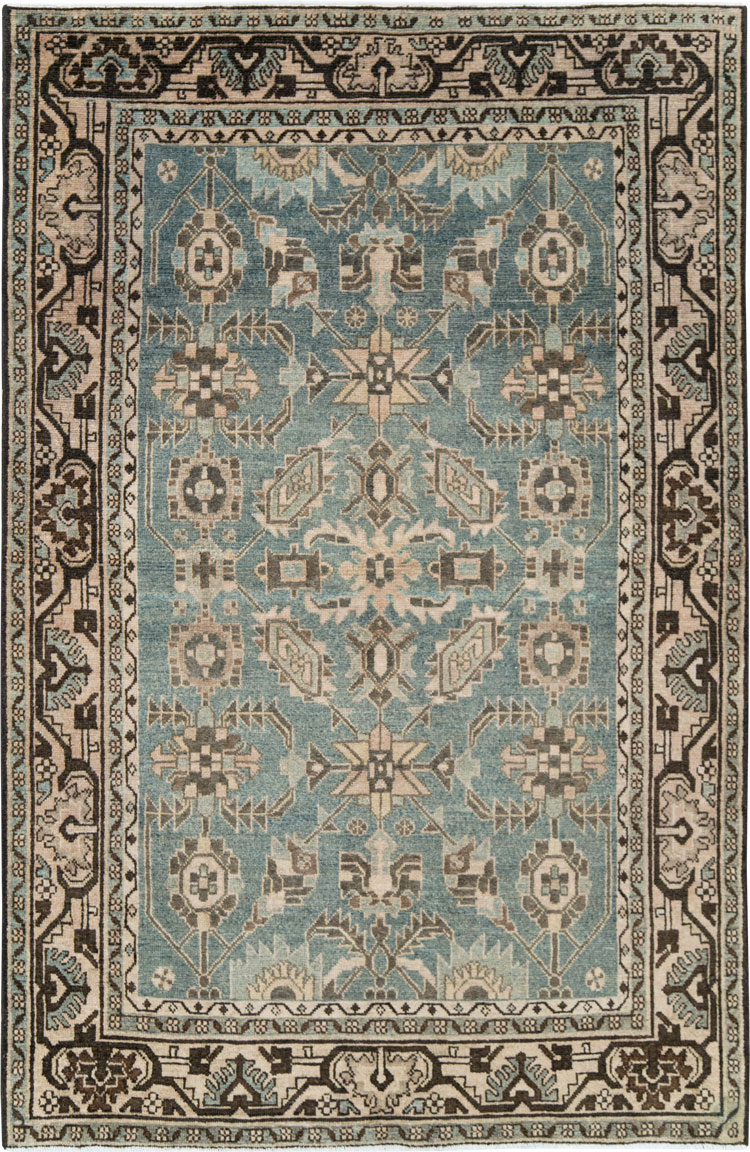 Vintage Persian Malayer Accent Rug, No.28650 - Gsblank