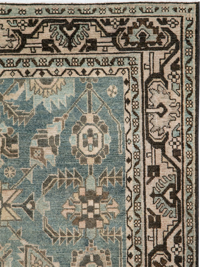 Vintage Persian Malayer Accent Rug, No.28650 - Gsblank