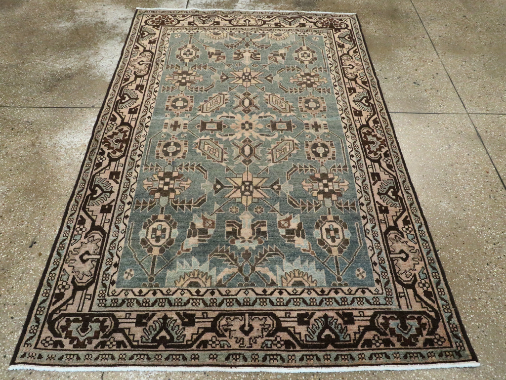 Vintage Persian Malayer Accent Rug, No.28650 - Gsblank
