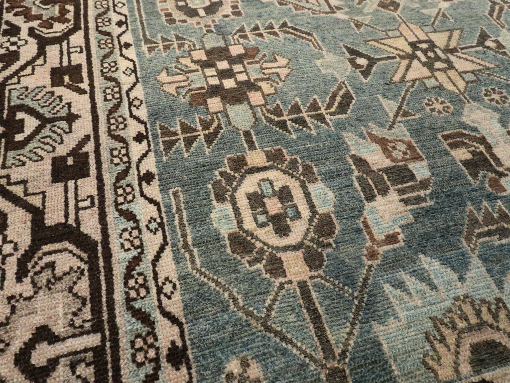Vintage Persian Malayer Accent Rug, No.28650 - Gsblank