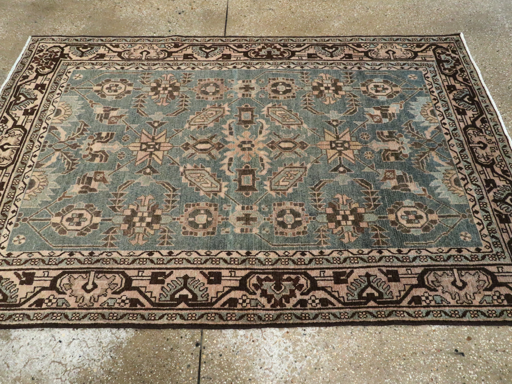 Vintage Persian Malayer Accent Rug, No.28650 - Gsblank