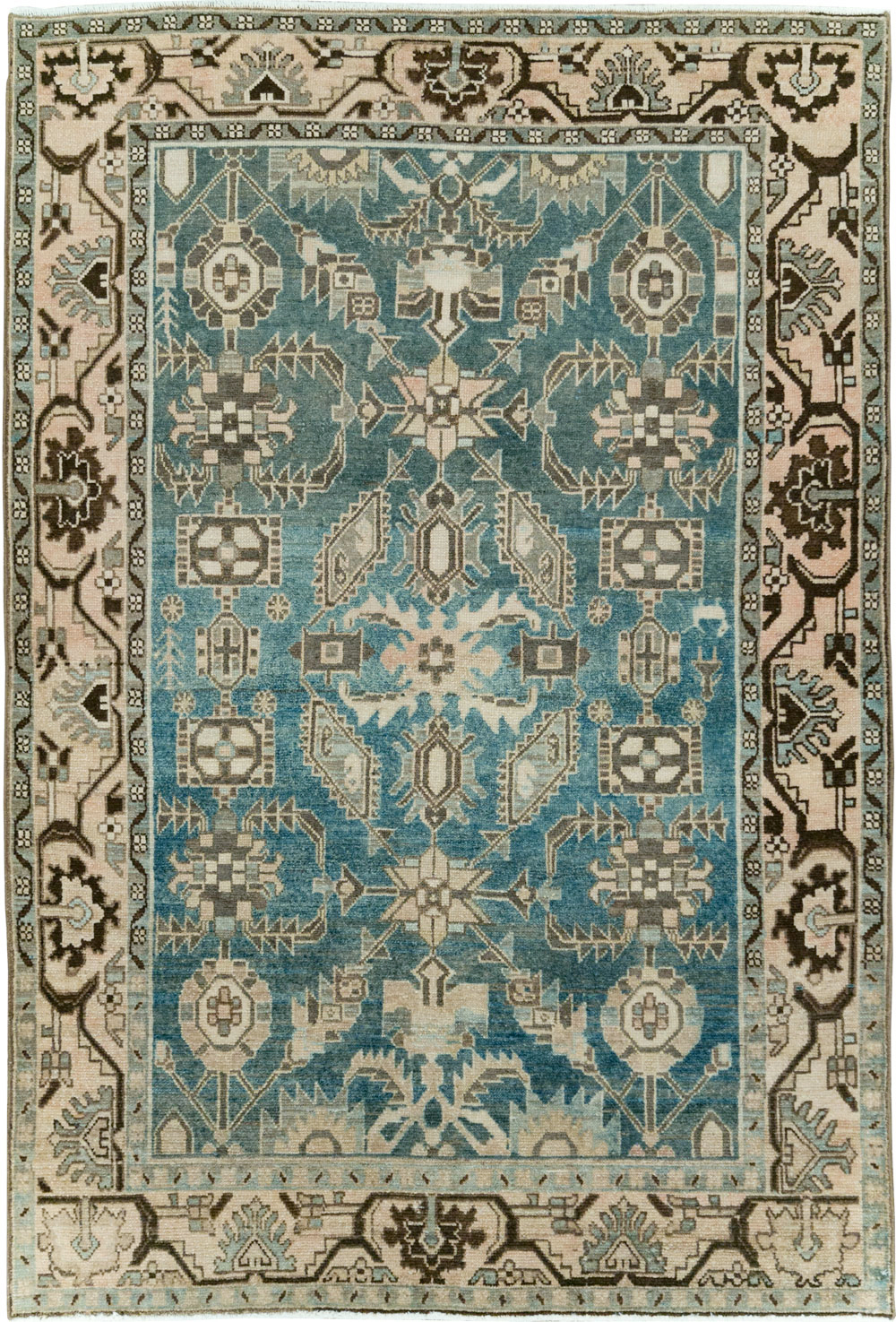 Vintage Persian Malayer Accent Rug, No.28652 - Gsblank