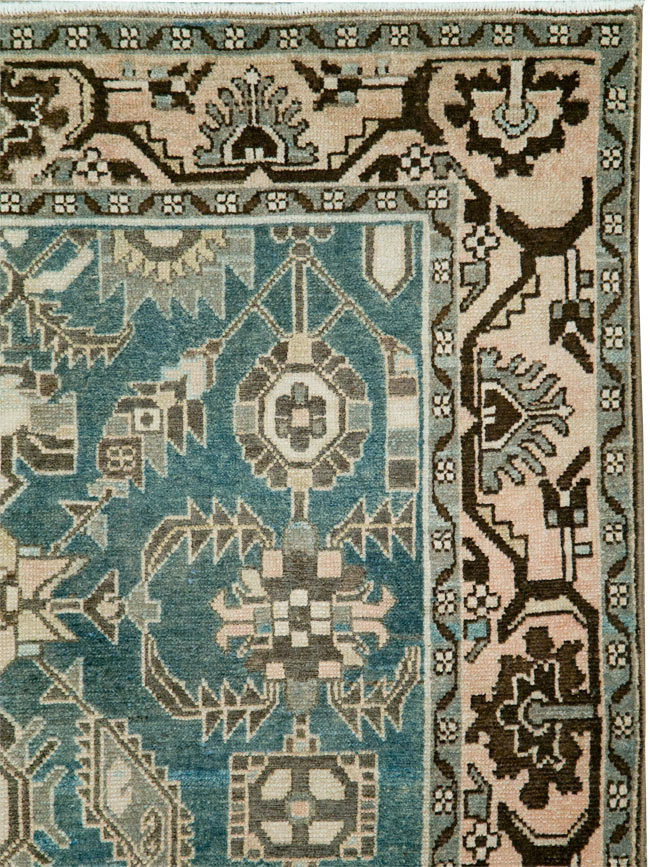 Vintage Persian Malayer Accent Rug, No.28652 - Gsblank