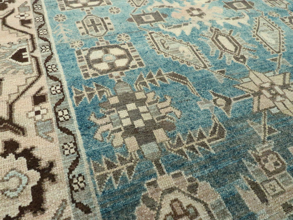 Vintage Persian Malayer Accent Rug, No.28652 - Gsblank