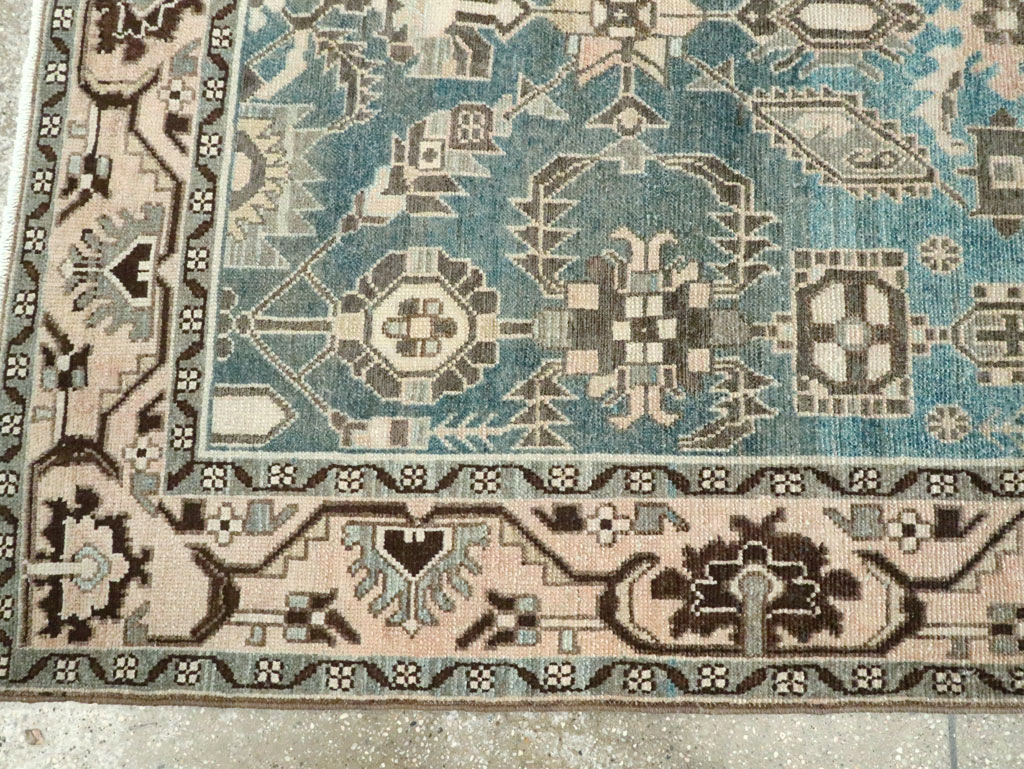 Vintage Persian Malayer Accent Rug, No.28652 - Gsblank