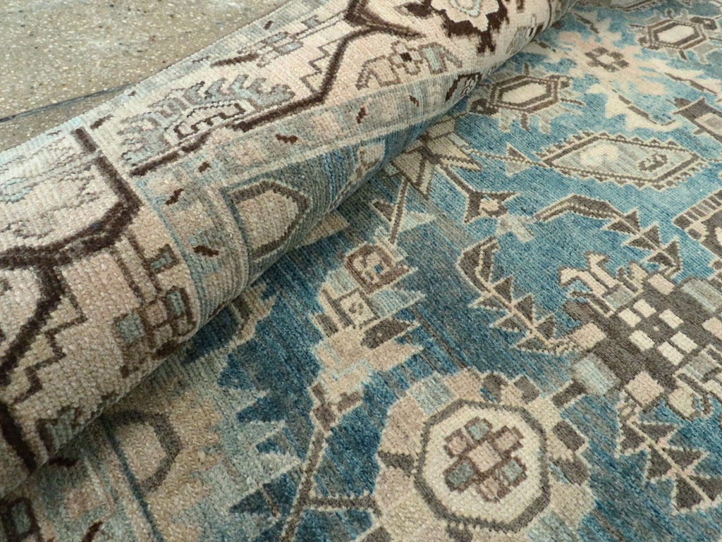 Vintage Persian Malayer Accent Rug, No.28652 - Gsblank