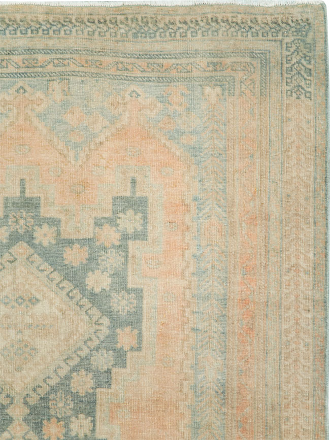Vintage Persian Afshar Throw Rug, No.28654 - Gsblank