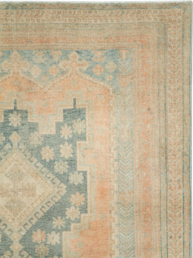 Vintage Persian Afshar Throw Rug, No.28654 - Gsblank