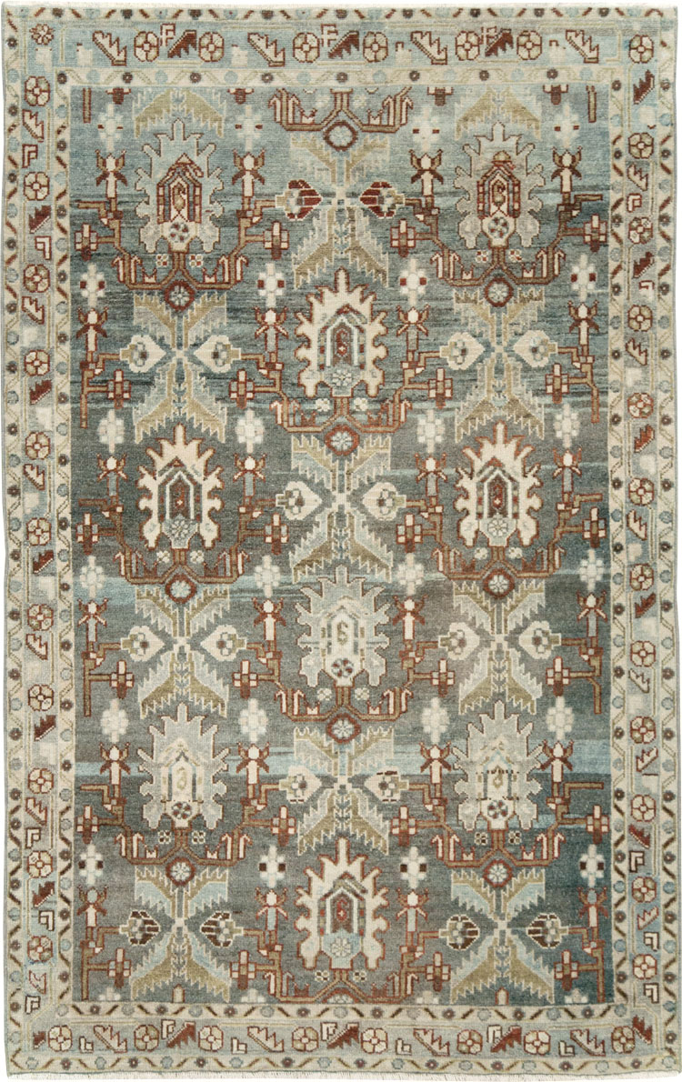 Vintage Persian Malayer Accent Rug, No.28656 - Gsblank