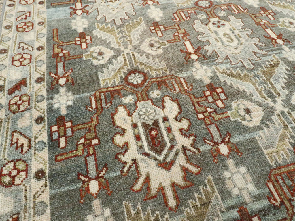 Vintage Persian Malayer Accent Rug, No.28656 - Gsblank
