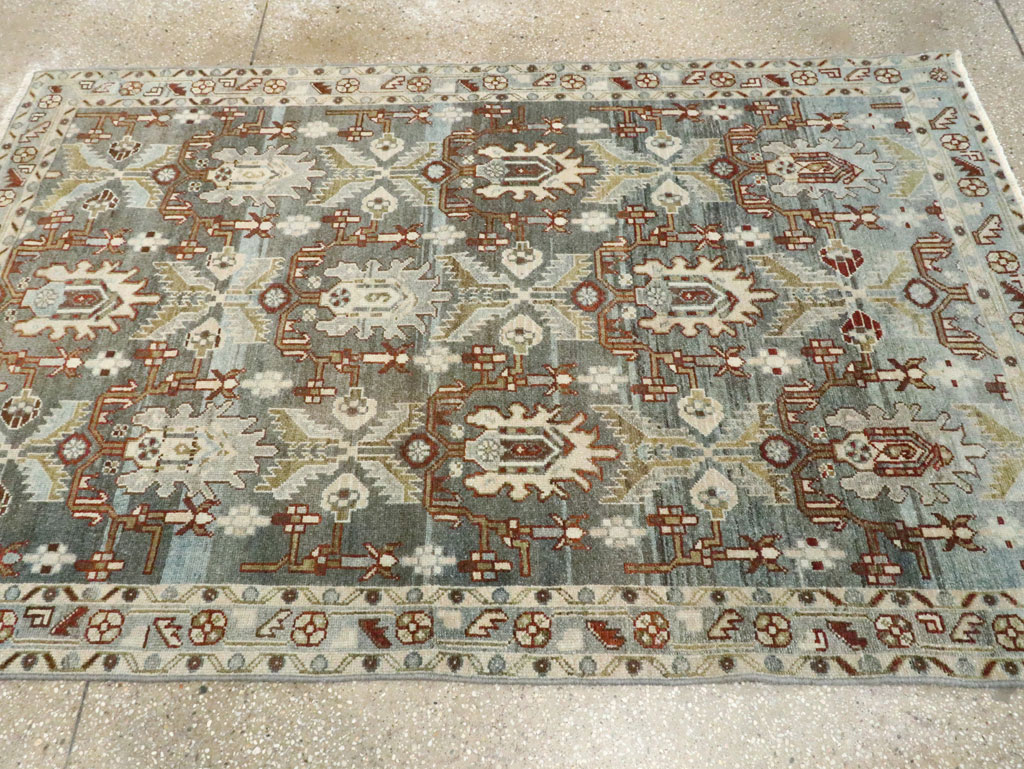 Vintage Persian Malayer Accent Rug, No.28656 - Gsblank