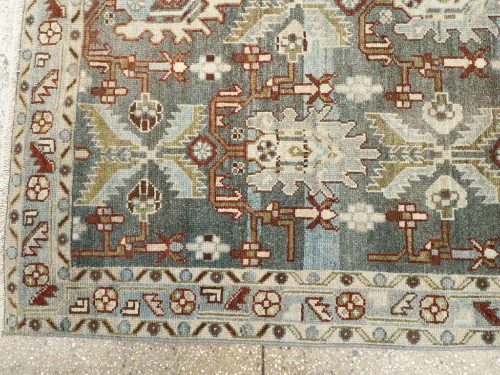 Vintage Persian Malayer Accent Rug, No.28656 - Gsblank