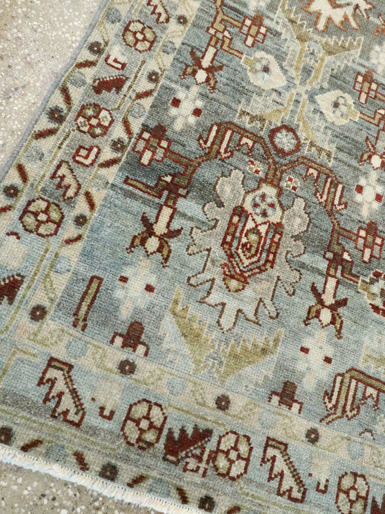 Vintage Persian Malayer Accent Rug, No.28656 - Gsblank