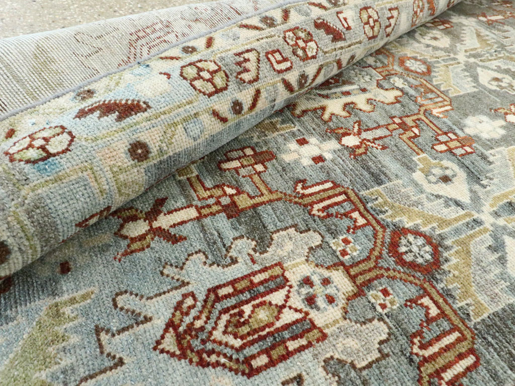 Vintage Persian Malayer Accent Rug, No.28656 - Gsblank