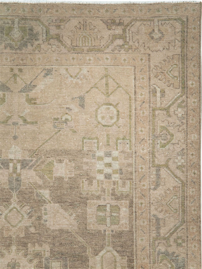 Vintage Persian Malayer Accent Rug, No.28657 - Gsblank