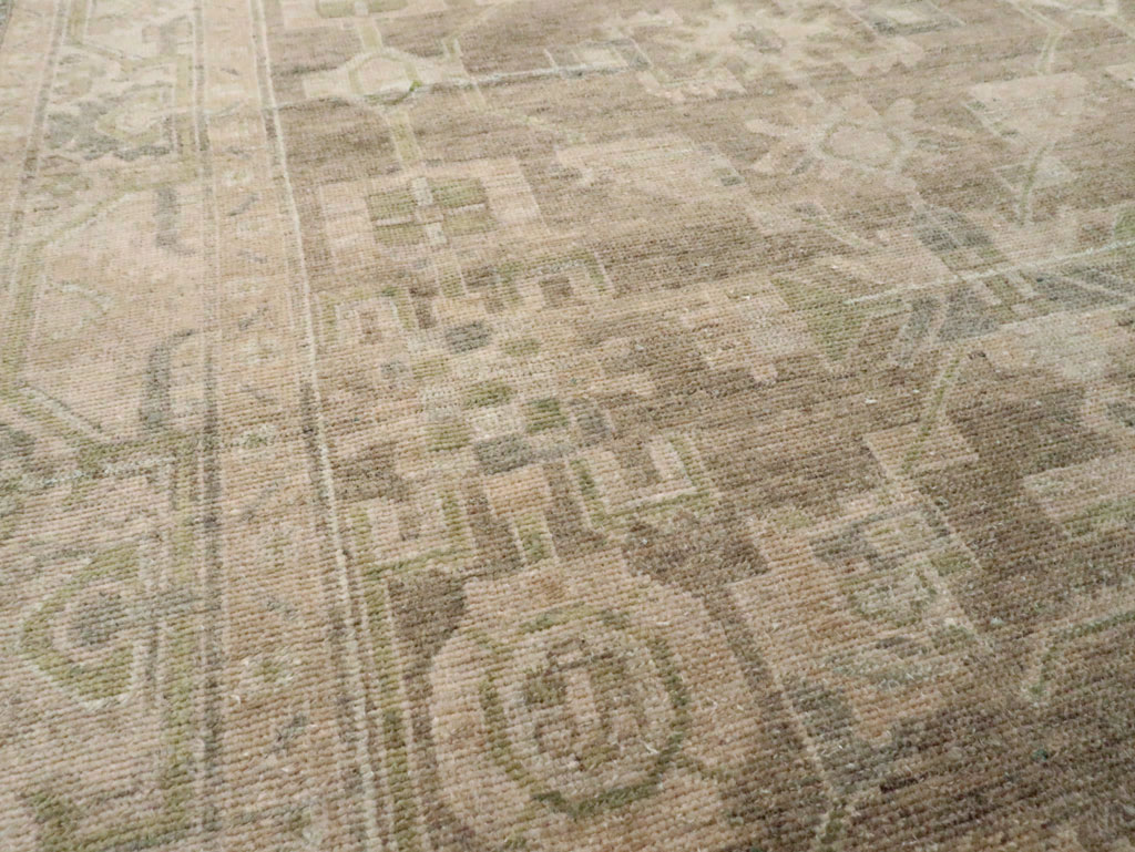 Vintage Persian Malayer Accent Rug, No.28657 - Gsblank