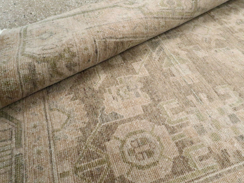 Vintage Persian Malayer Accent Rug, No.28657 - Gsblank