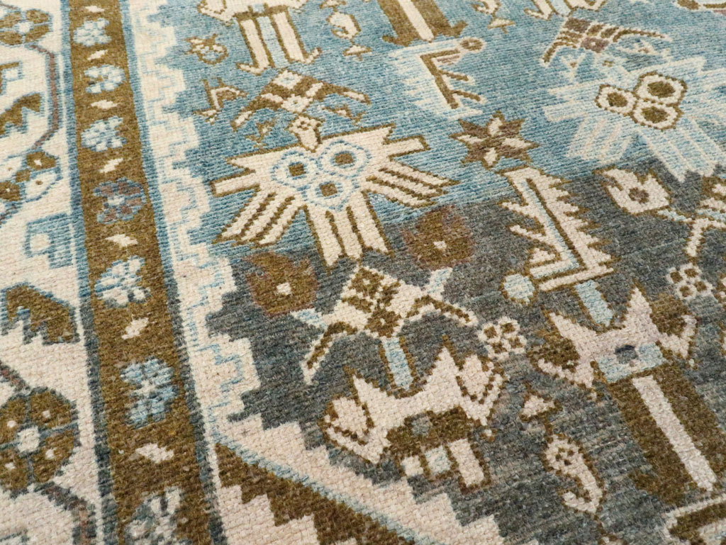 Vintage Persian Malayer Accent Rug, No.28659 - Gsblank