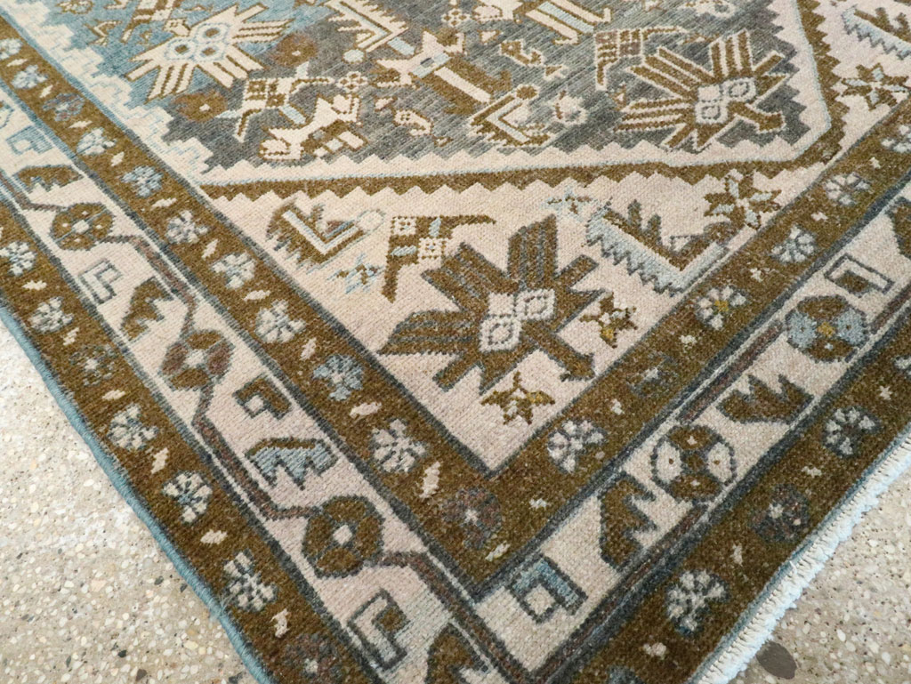 Vintage Persian Malayer Accent Rug, No.28659 - Gsblank