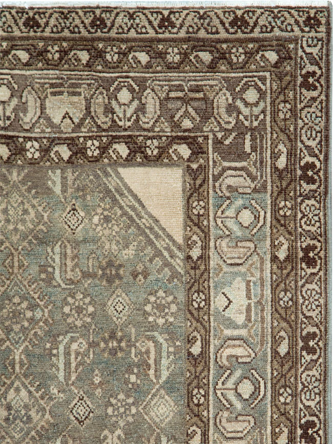 Vintage Persian Malayer Throw Rug, No.28661 - Gsblank