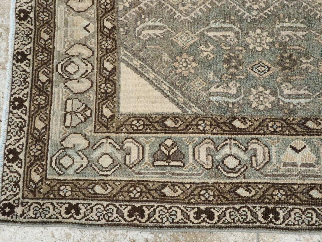 Vintage Persian Malayer Throw Rug, No.28661 - Gsblank