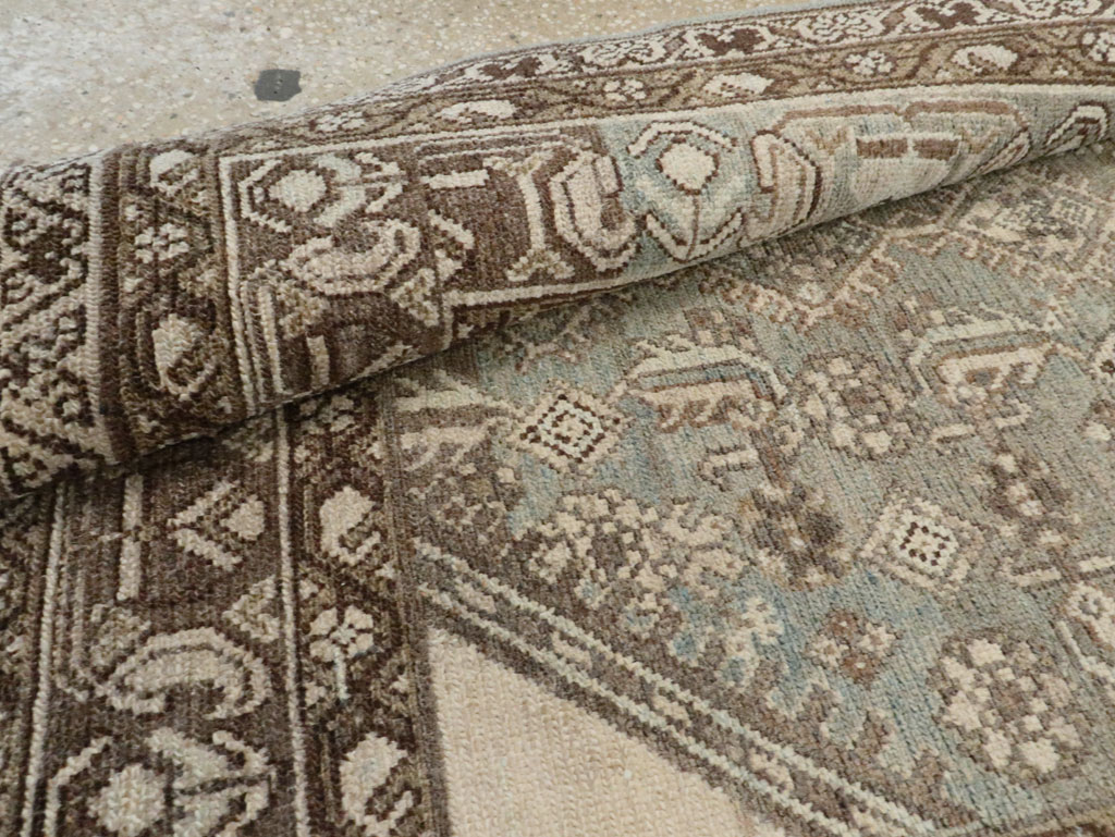 Vintage Persian Malayer Throw Rug, No.28661 - Gsblank