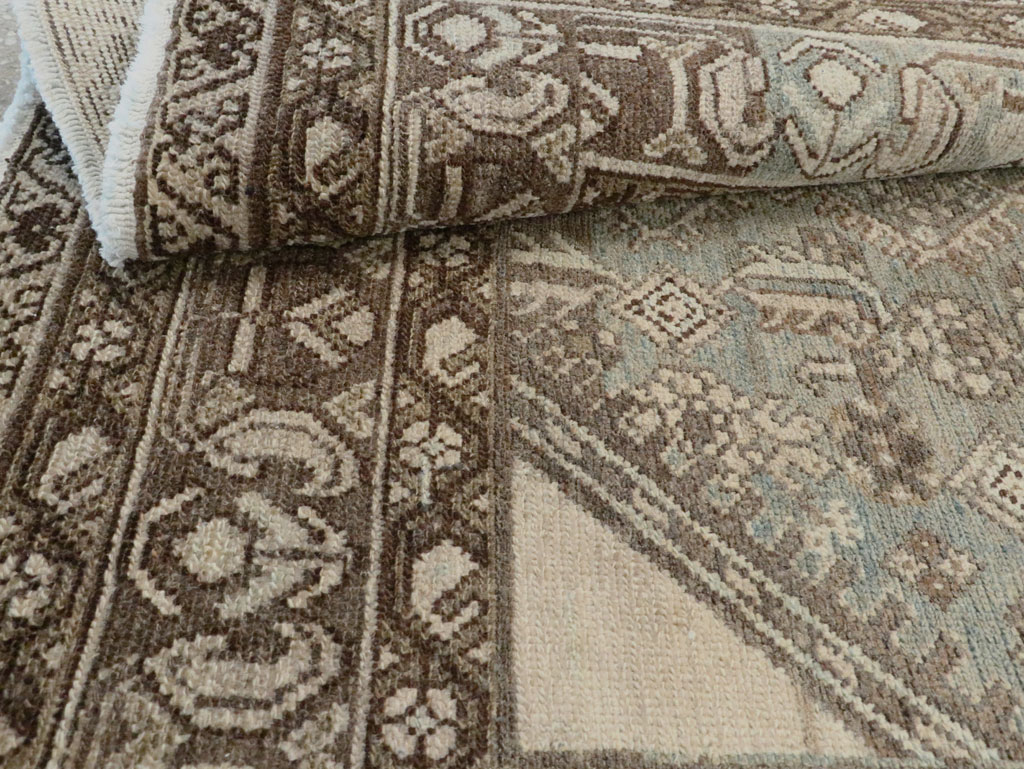 Vintage Persian Malayer Throw Rug, No.28661 - Gsblank