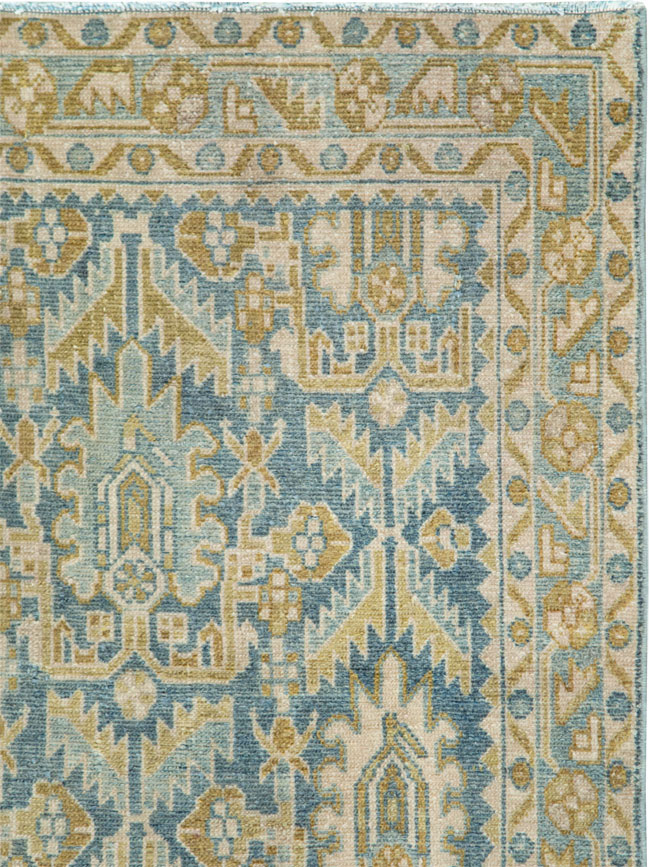 Vintage Persian Malayer Throw Rug, No.28662 - Gsblank