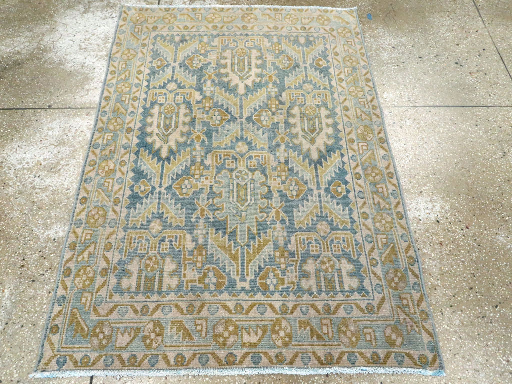 Vintage Persian Malayer Throw Rug, No.28662 - Gsblank