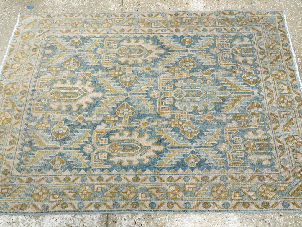 Vintage Persian Malayer Throw Rug, No.28662 - Gsblank