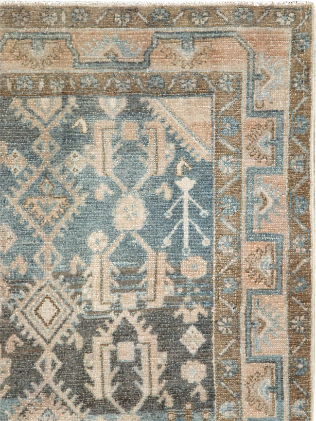Vintage Persian Malayer Throw Rug, No.28665 - Gsblank