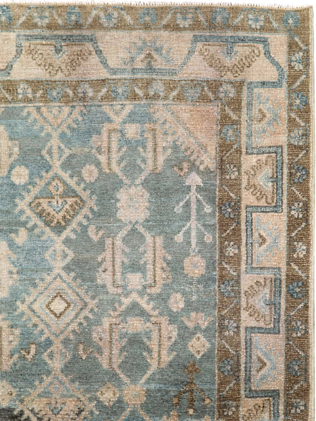Vintage Persian Malayer Throw Rug, No.28665 - Gsblank