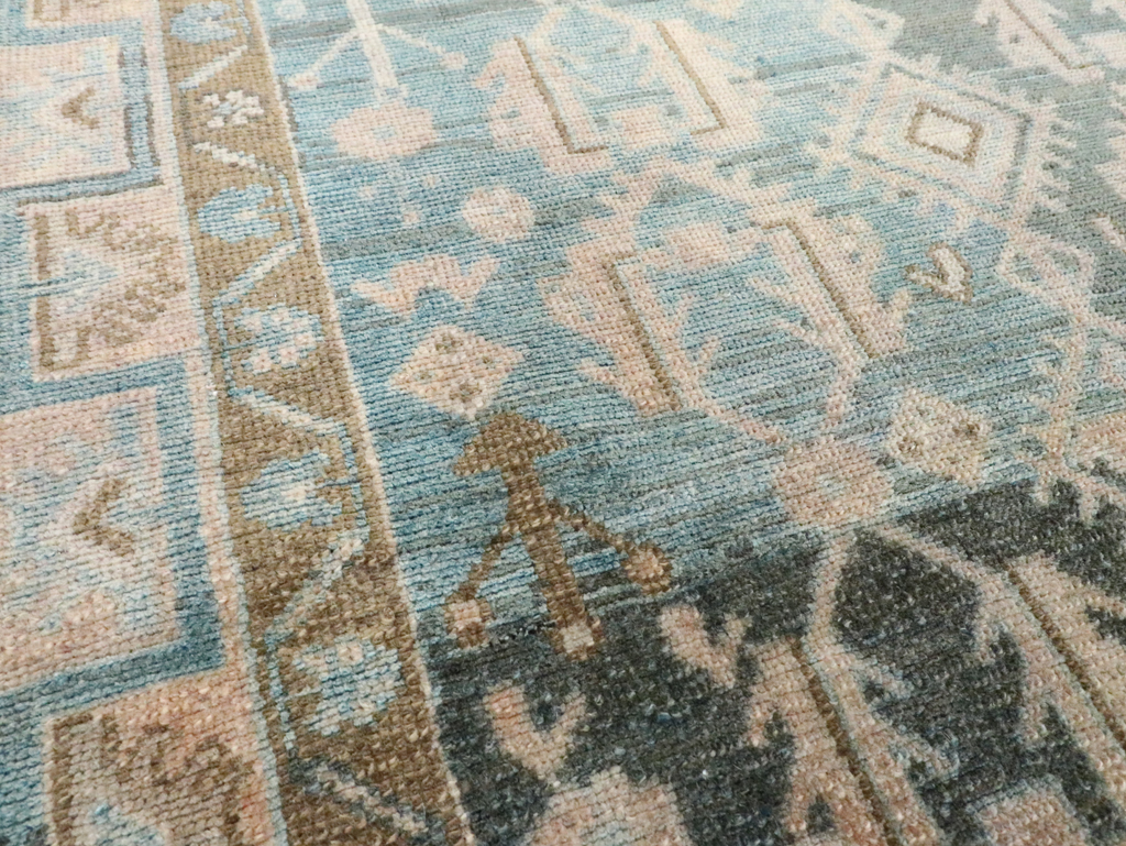 Vintage Persian Malayer Throw Rug, No.28665 - Gsblank