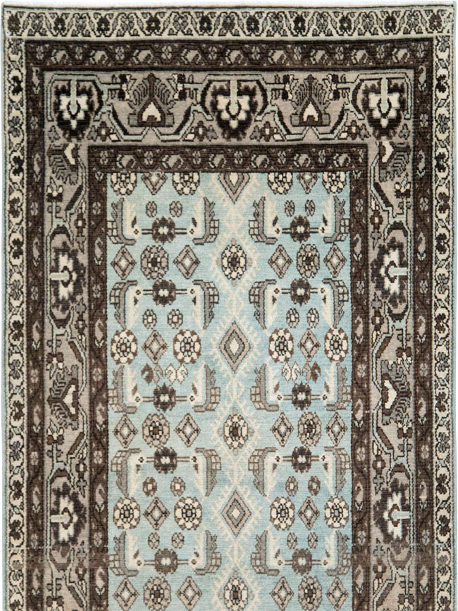 Vintage Persian Malayer Long Runner (Pair: 1 of 2), No.28669 - Gsblank